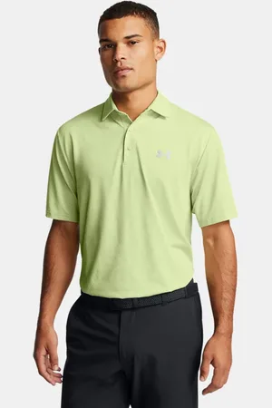 Under Armour Playoff 3.0 Check Jacqrd-Poloshirt für Herren Retro / Weiß / Stahl L