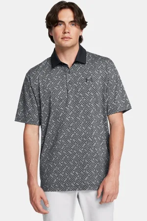 Under Armour Playoff 3.0 Check Jacqrd-Poloshirt für Herren / Weiß / L
