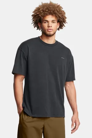 Under Armour Heavyweight Logo Wash Kurzarm-Oberteil mit Oversize-Passform für Herren / Weiß 3XL