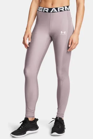 Under Armour HeatGear® gerippte Leggings für Damen Tetra / Weiß M