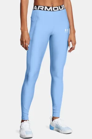 Under Armour HeatGear® gerippte Leggings für Damen Horizon / Weiß L