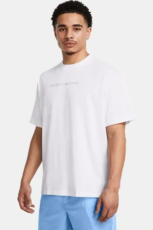 Under Armour PTH Pack Heavyweight Kurzarm-Oberteil mit Oversize-Passform für Herren / Halo Grau M