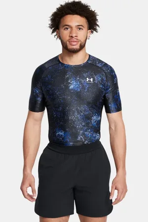Under Armour HeatGear® Iso-Chill Kurzarm-Oberteil mit Aufdruck für Herren Tech / Weiß M