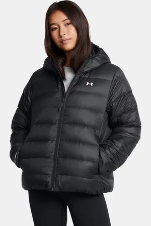 Under Armour Legend Down Jacke mit Kapuze für Damen / Weiß L
