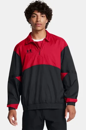 Under Armour Terrace96 Trainingsoberteil für Herren Inferno / Schwarz L