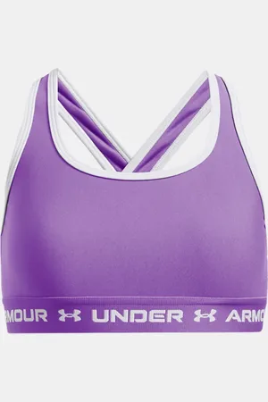 Under Armour Mädchen Crossback Sport-BH Lavish / Salt Violett YLG (149 - 160 cm)