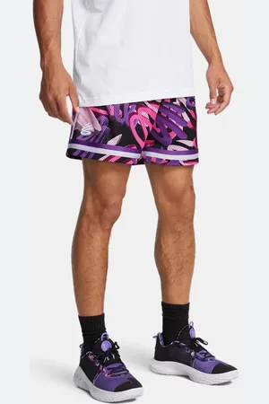 Under Armour Curry Statement Shorts für Herren / Lavish / Rebel Rosa L