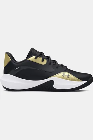 Under Armour Lockdown 7 Low Basketballschuhe, unisex / Metallisch Gold / 44.5
