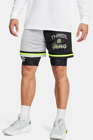 Under Armour Curry Statement Shorts für Herren / Halo Grau / High Vis Gelb L
