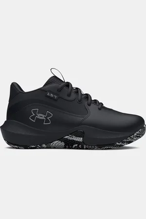 Under Armour Pre-School Lockdown 7 Basketballschuhe / / Metallisch Silber 32