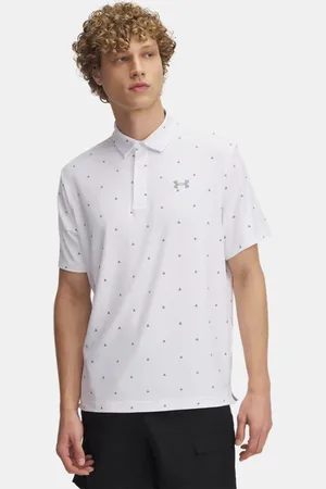 Under Armour Playoff 3.0 Poloshirt mit Aufdruck für Herren / Stahl L