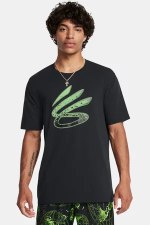 Under Armour Curry Trend T-Shirt mit Schriftzug für Herren / / Hyper Grün L