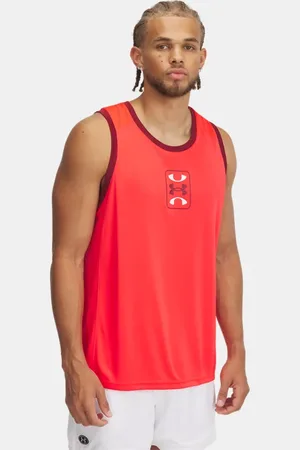 Under Armour Zone Performance Tanktop für Herren Racer / Cardinal S