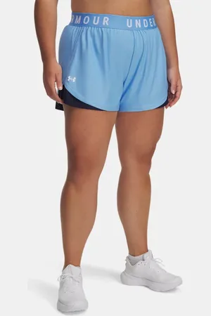 Under Armour Play Up 3.0 Shorts für Damen Horizon / Midnight Blaue Marine / Weiß 1X