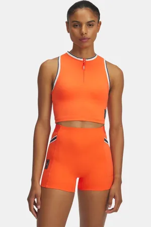 Under Armour Run 96 Tanktop für Damen Fire / Weiß Quartz / Anthracite L