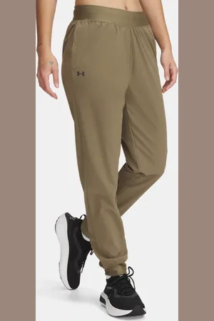 Under Armour Rival Gewebte Hose mit hohem Bund für Damen Bayou / Schwarz L