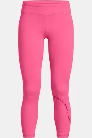 Under Armour Motion Knöchelhohe Leggings mit Logo für Mädchen Super / Shaded Fuchsia YLG (149 - 160 cm)