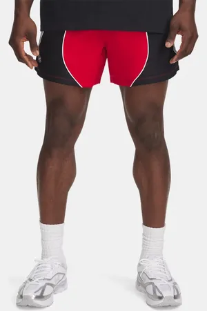 Under Armour Icon Colorblock Volleyball-Shorts für Herren / Schwarz / Weiß 3XL
