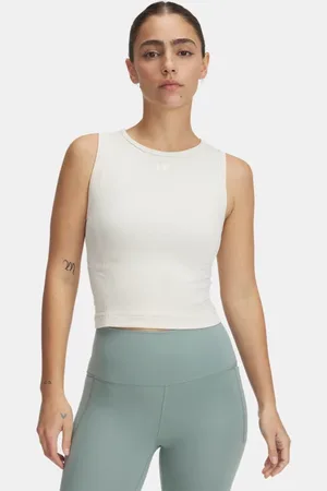 Under Armour Train Seamless Tanktop für Damen Stein / Weiß L