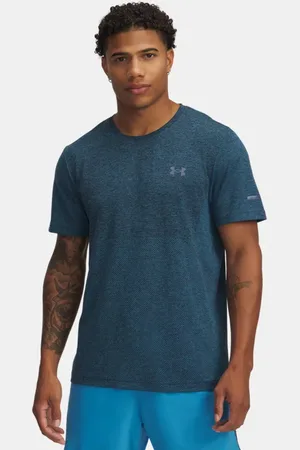 Under Armour Seamless Stride Kurzarm-Oberteil für Herren Ether / Reflektierend L