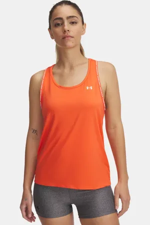 Under Armour Tech™ Knockout Tanktop für Damen Fire / Weiß L