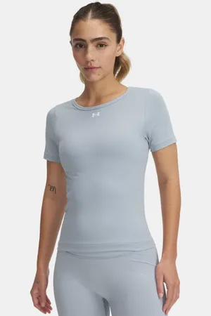 Under Armour Train Seamless Kurzarm-Oberteil für Damen Harbor / Weiß L