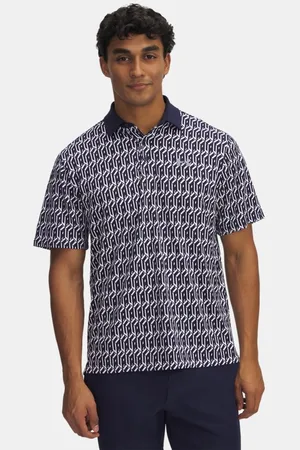 Under Armour Playoff 3.0 Poloshirt mit Aufdruck für Herren / Midnight Blaue Marine / Stahl L