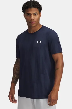 Under Armour Vanish Seamless Kurzarmoberteil für Herren Midnight Blaue Marine / Weiß 3XL