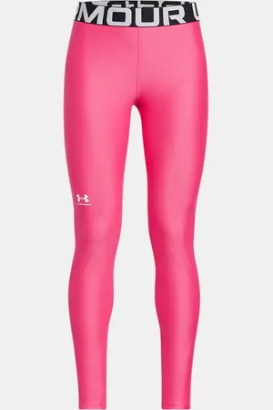 Under Armour HeatGear® Leggings für Mädchen Super / Weiß YLG (149 - 160 cm)