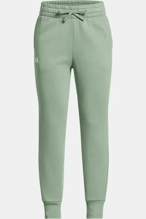 Under Armour Mädchen Rival Jogginghose aus Fleece Silica / Weiß YLG (149 - 160 cm)