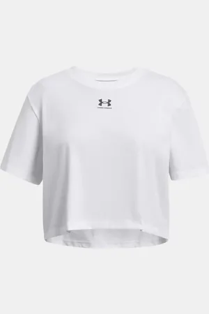 Under Armour Rival Kurzarmoberteil für Mädchen / Schwarz YLG (149 - 160 cm)