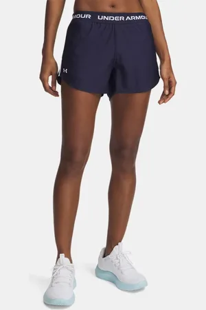 Under Armour Tech™ Play Up Shorts für Damen Midnight Blaue Marine / Weiß L