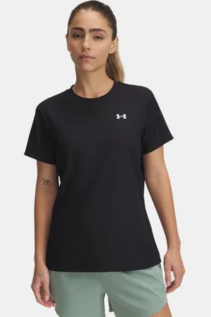 Under Armour Tech™ Kurzarm-Ripp-Oberteil für Damen / Weiß L