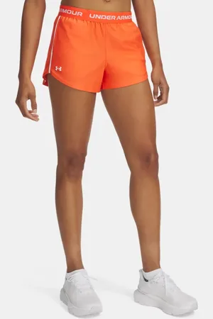 Under Armour Tech™ Play Up Shorts für Damen Fire / Weiß L