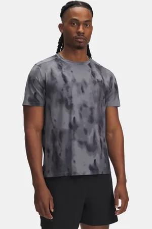 Under Armour Launch Elite Kurzarmoberteil mit Druck für Herren Titan / Reflektierend 3XL
