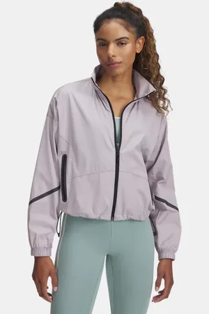 Under Armour Unstoppable gewebte Jacke mit glänzendem Stoff für Damen Dawn / Dawn L