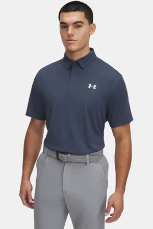 Under Armour Tee To Green Piqué-Poloshirt für Herren Downpour / Weiß L