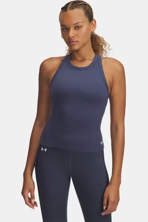 Under Armour Motion hochgeschlossenes Tanktop für Damen Downpour / Weiß L