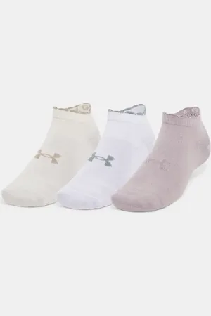Under Armour Unisex Essential niedrig geschnittenen Socken im 3er-Pack Dawn / Weiß / Dawn L