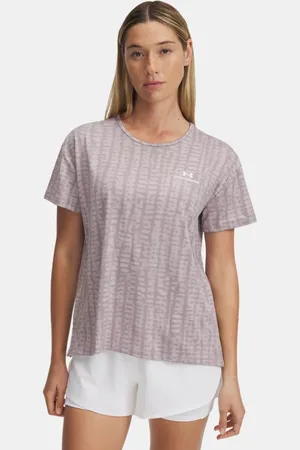 Under Armour Vanish Energy 2.0 Kurzarm-Crop-Oberteil mit Druck für Damen Dawn / Weiß L