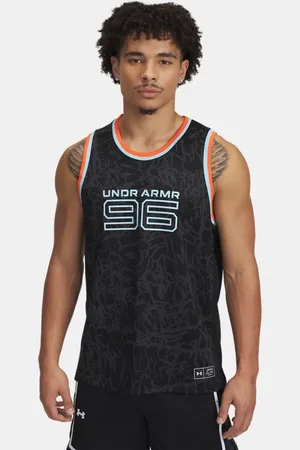Under Armour Zone Pro Mesh-Tanktop mit Aufdruck für Herren / Anthracite / Stream L