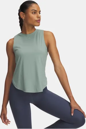 Under Armour Launch Elite Tanktop für Damen Silica / Reflektierend L