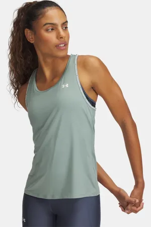 Under Armour Tech™ Knockout Tanktop für Damen Silica / Weiß L