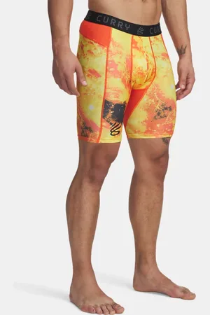 Under Armour Curry HeatGear® Shorts mit Print für Herren Fire / Schwarz L