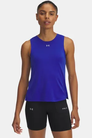 Under Armour Trail Run Tanktop für Damen Royal / Reflektierend L