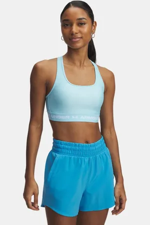 Under Armour Sport-BH Armour® Mid Crossback für Damen Stream / Weiß L