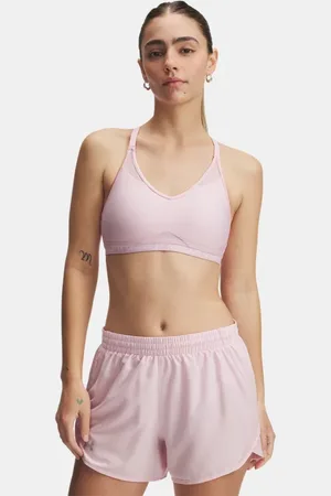 Under Armour Damen Crossback Low Sport-BH Prime / Weiß L