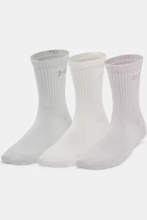 Under Armour Essential halbhohe Socken im 3er-Pack für Damen Matter / Stein / Dawn L