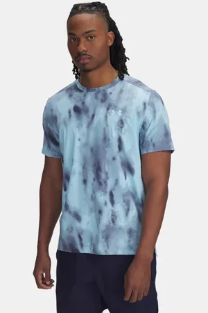 Under Armour Launch Elite Kurzarmoberteil mit Druck für Herren Stream / Reflektierend L