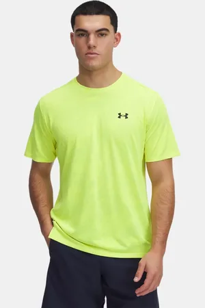 Under Armour Tech™ Vent Jacqrd Kurzarmoberteil für Herren High Vis / Schwarz L